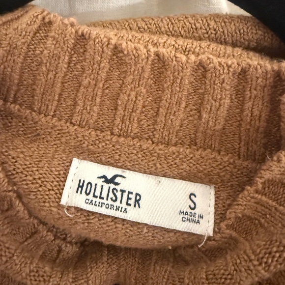 Hollister Elegant Tan Knit Dress - Picture 2 of 2